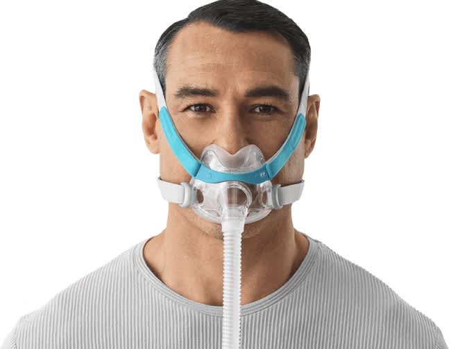 Best CPAP Masks of 2025: Expert Reviewed and Rated - Best Compact Mask - Fisher & Paykel Evora Full Face Compact CPAP Mask Fit Pack