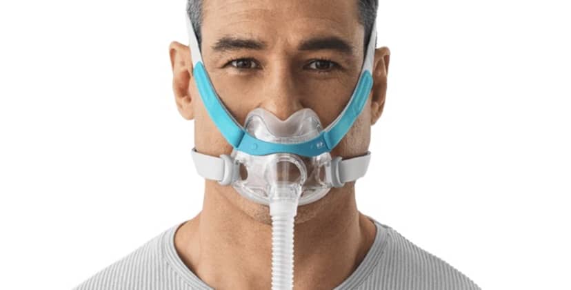 Best CPAP Masks of 2025: Expert Reviewed and Rated - Best Compact Mask - Fisher & Paykel Evora Full Face Compact CPAP Mask Fit Pack