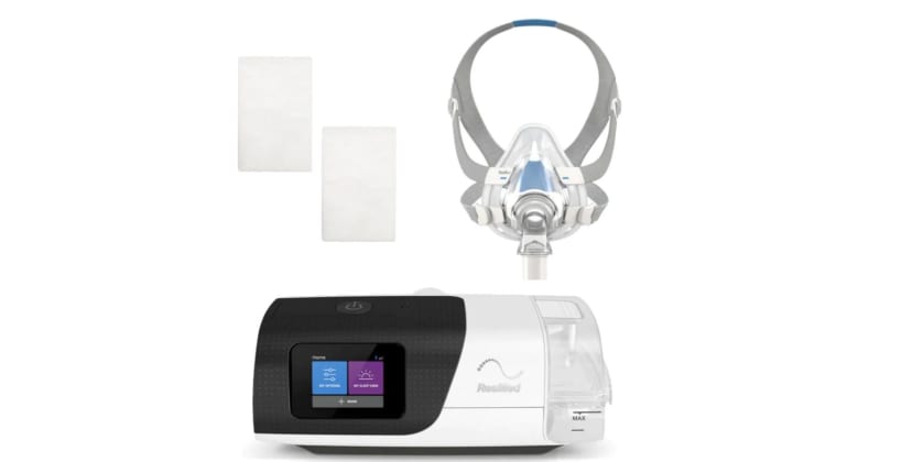 Best CPAP Machines of 2025 - Best for New CPAP Users - ResMed AirSense 11 AutoSet Basics Bundle with Full-Face Mask