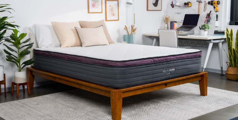 Best Mattress for Back Sleepers - Most Comfortable Mattress - Helix Dusk Luxe