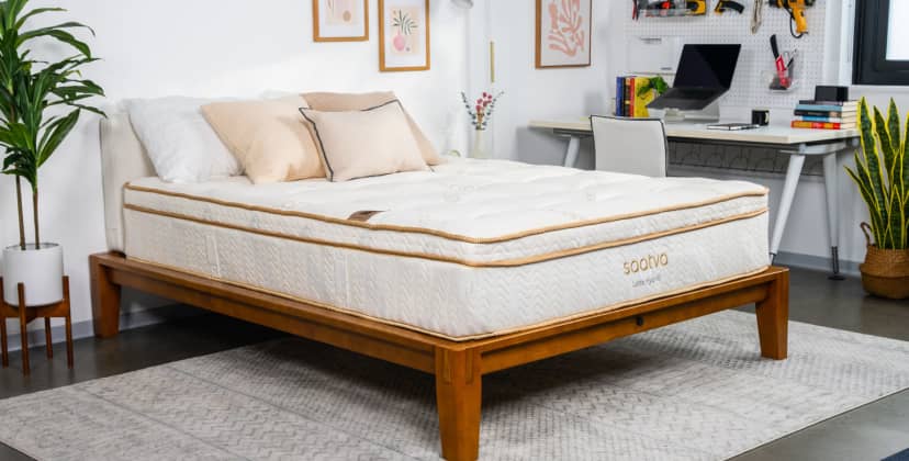 Best Organic Mattress of 2025 - Best Temperature-Regulating Mattress - Saatva Latex Hybrid